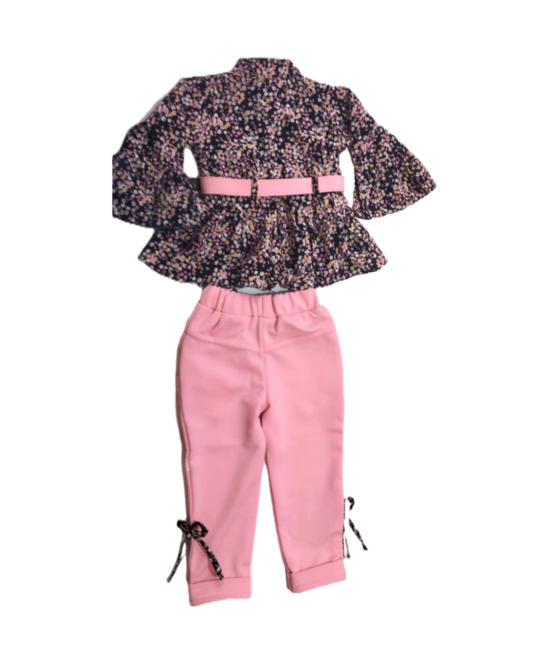 Kids Girls Top and Pants Set. - Image 2