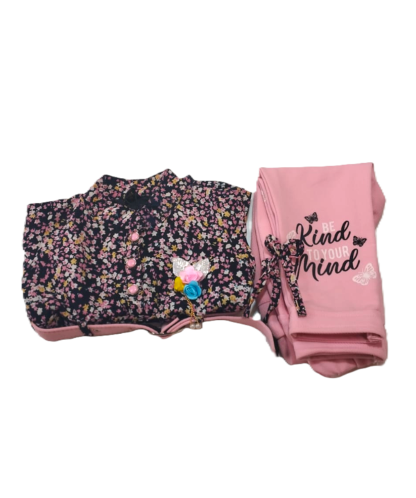 Kids Girls Top and Pants Set. - Image 4