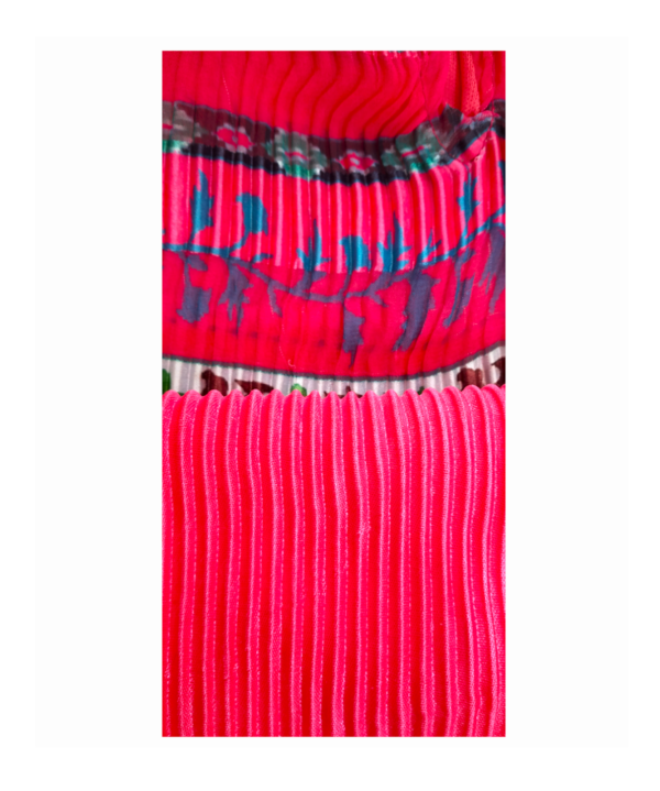 Frock For Kids Girls in Polyster With Cotton Mix in Pastel Dark Pink Colour. - Image 4