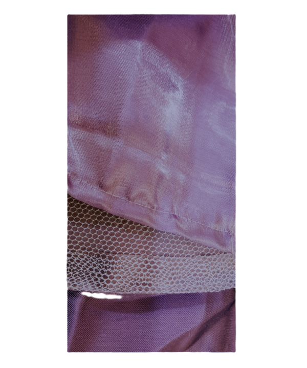 Frock For Kids Girls in Silk fabric Lilac Purple Colour. - Image 4