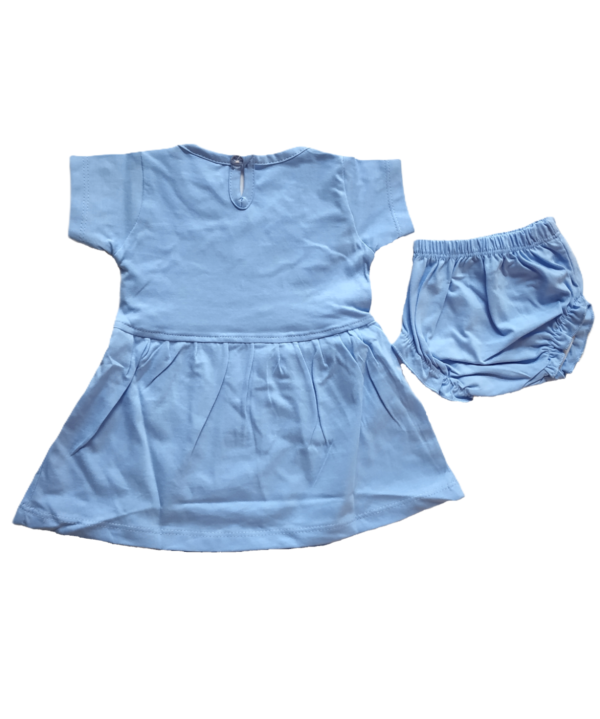 Baby (Girl’s) Sky Frock with Bloomers. - Image 3