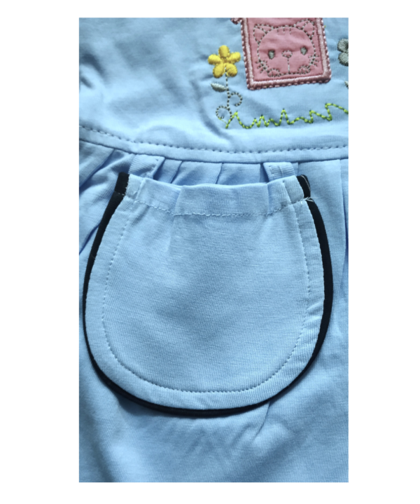 Baby (Girl’s) Sky Frock with Bloomers. - Image 4