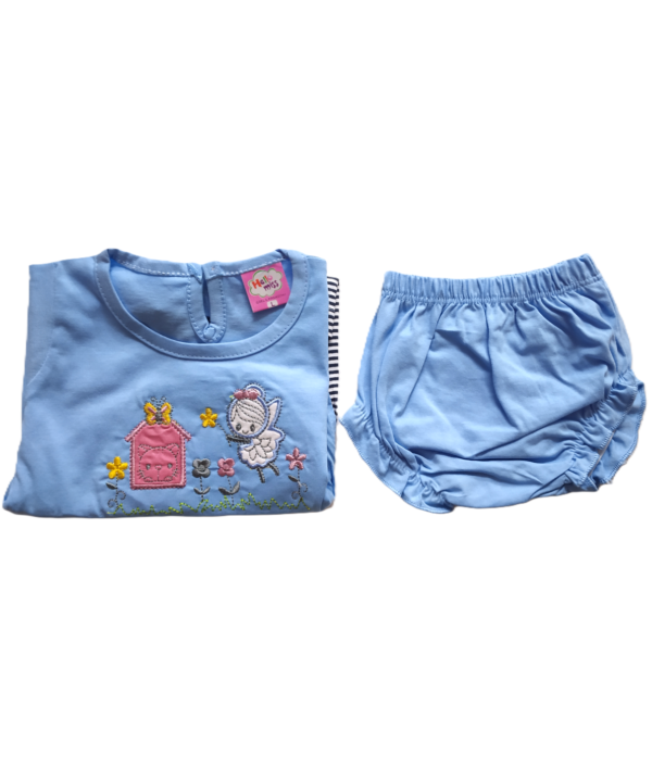 Baby (Girl’s) Sky Frock with Bloomers. - Image 5