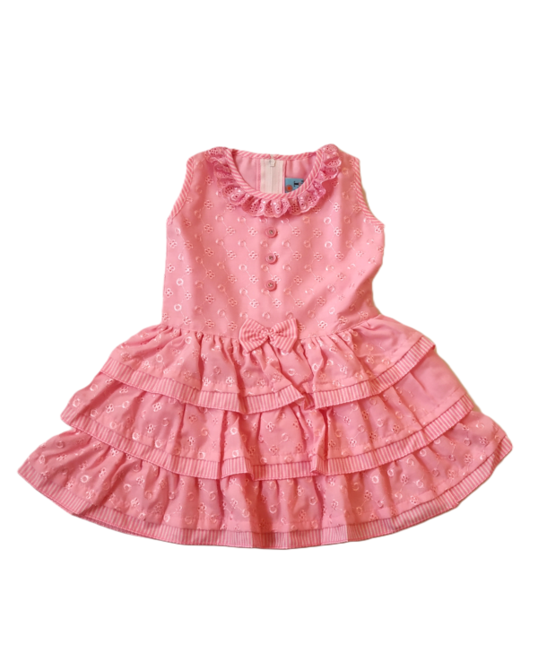Printed Cotton Casual Frocks For Kids Girls.
