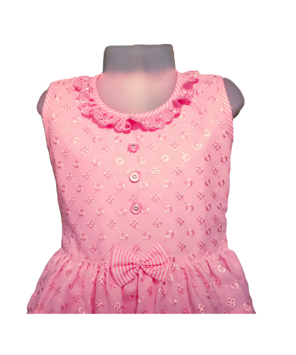 Printed Cotton Casual Frocks For Kids Girls. - Image 2
