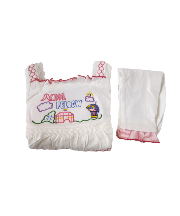 Baby (Girls) Frock With Pyjama Set. - Image 5