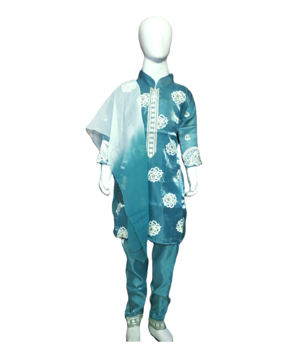 Jimmy Chu Suit Set For Kids Girls. Light Green Colour.