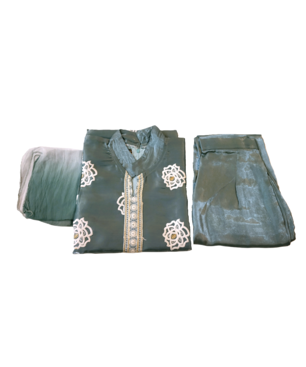 Jimmy Chu Suit Set For Kids Girls. Light Green Colour. - Image 5