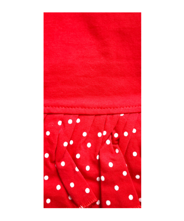 Baby (Girl's) Red Frock with Bloomers. - Image 4