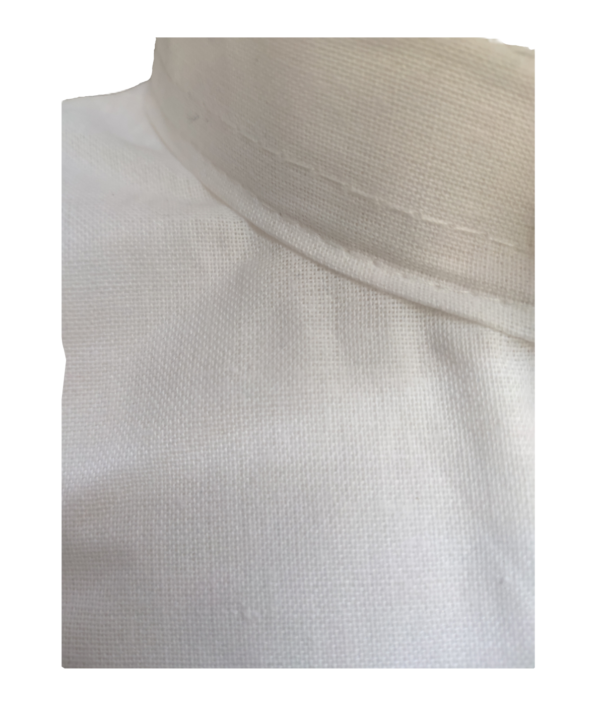 Kids Boys White Cotton Kurta Pajama Set. - Image 4