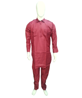Cotton Pathani Kurta Set for Men.